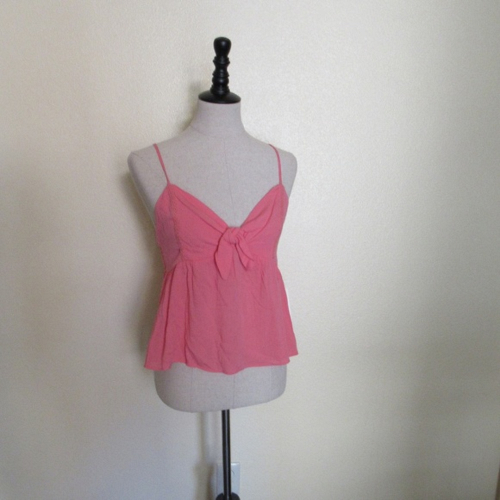 NWT Have Pink Tie Front Tank Top
